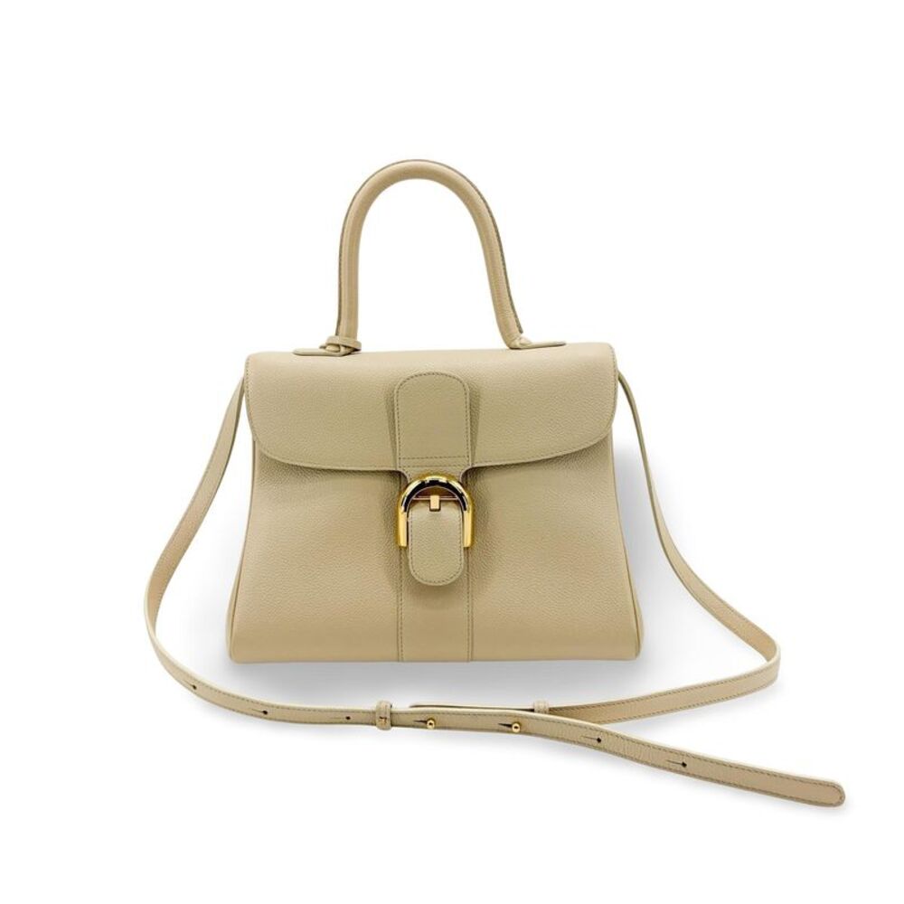 Delvaux Brillant MM Rodeo Calf Beige Gold Hardware